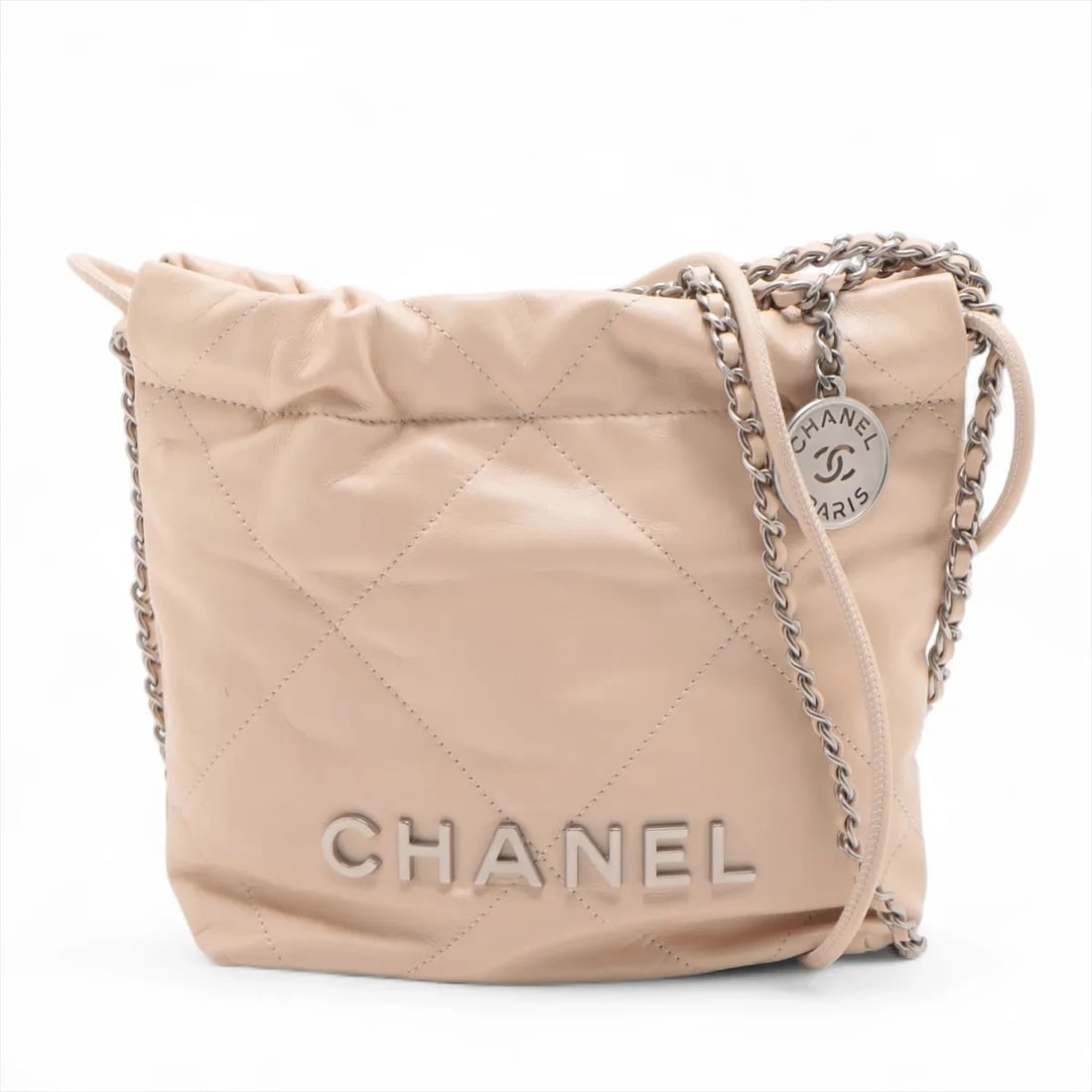 CHANEL CHANEL 22 MINI SHINY CALFSKIN CHAIN SHOULDER BAG (1 of 5)
