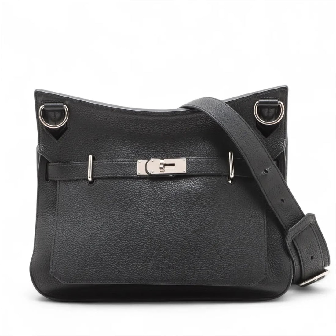 HERMES JYPSIERE34 TAURILLON CLEMENCE BLACK SILVER: Hermes Jypsiere34 Taurillon Clemence Black Silver Brand: Hermes Type/Style: Shoulder bag Material: Taurillon Clemence Color: Black Size: Height:10.8inchLength:13.4inchDepth:5.9inch Accessories: No
