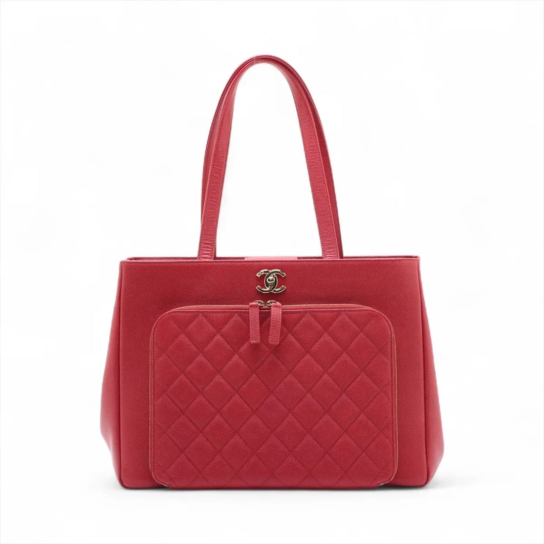 CHANEL BUSINESS AFFINITY CAVIAR SKIN TOTE BAG RED: Chanel Business Affinity Caviar Skin Tote bag Red Brand: Chanel Type/Style: Tote bag Material: Caviar Skin Color: Red Size: Height:10.2inchLength:13.6inchDepth:4.5inch Accessories: None Ac