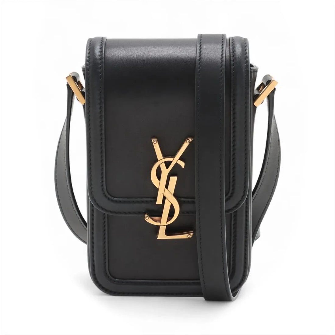 SAINT LAURENT PARIS SOLFERINO MINI LEATHER SHOULDER BAG: Saint Laurent Paris Solferino Mini Leather Shoulder bag Brand: Saint Laurent Paris Type/Style: Shoulder bag Material: Leather Color: Black Size: Height:7.1inchLength:4.3inchDepth:1.6inch Accessori