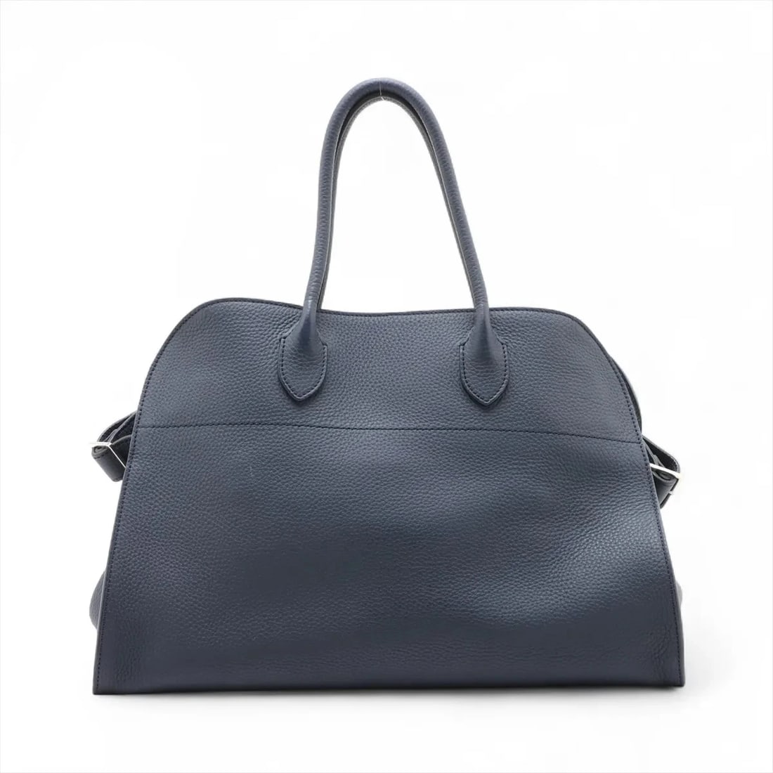 THE ROW SOFT MARGAUX 15 LEATHER HAND BAG NAVY BLUE (1 of 6)