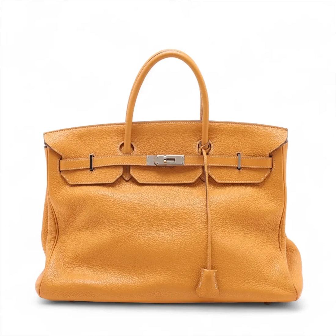HERMES BIRKIN 40 LE TOURNAY TAURILLON CLEMENCE: Hermes Birkin 40 Le Tournay Taurillon Clemence Brand: Hermes Type/Style: Hand bag Material: Taurillon Clemence Color: Moutarde Size: Height:10.6inchLength:15.7inchDepth:7.9inch Accessories: None <