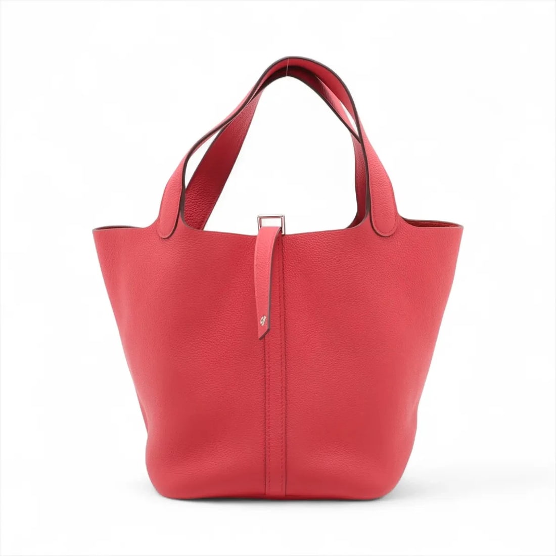 HERMES PICOTIN LOCK 22 MM TAURILLON CLEMENCE ROSE: Hermes Picotin Lock 22 MM Taurillon Clemence Rose Brand: Hermes Type/Style: Hand bag Material: Taurillon Clemence Color: Rose texas Size: Height:8.5inchLength:8.9inchDepth:6.9inch Accessories: Non