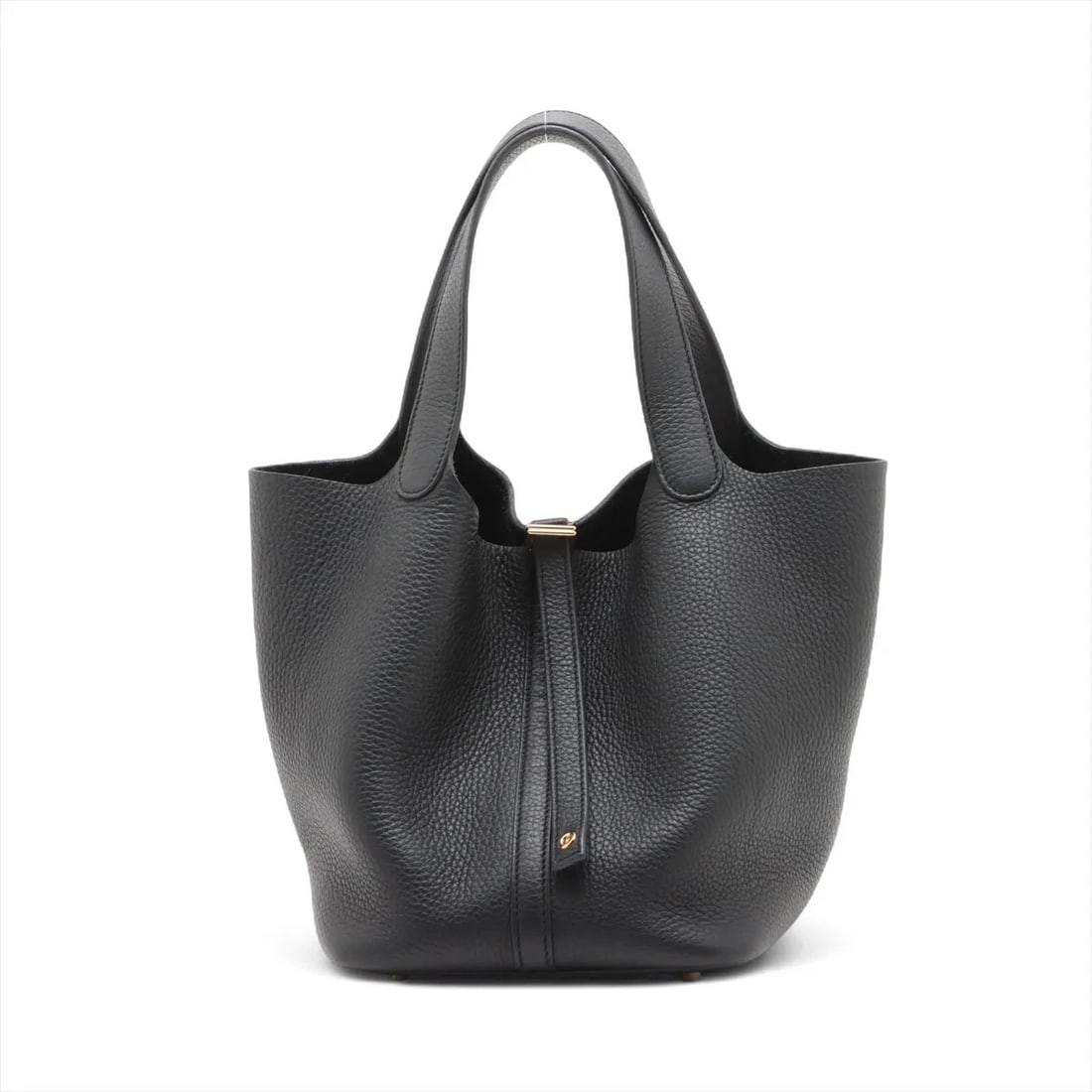 HERMES PICOTIN LOCK 22 MM TAURILLON CLEMENCE BLACK: Hermes Picotin Lock 22 MM Taurillon Clemence Black Brand: Hermes Type/Style: Hand bag Material: Taurillon Clemence Color: Black Size: Height:8.5inchLength:8.7inchDepth:6.9inch Accessories: None