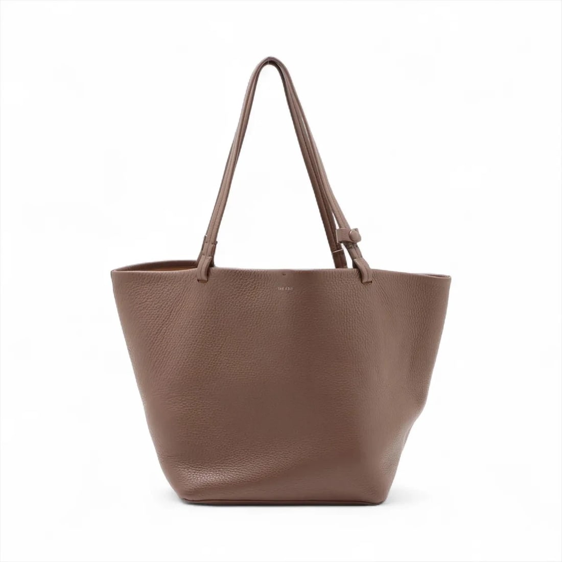 THE ROW PARK TOTE THREE LEATHER TOTE BAG BROWN (1 of 6)