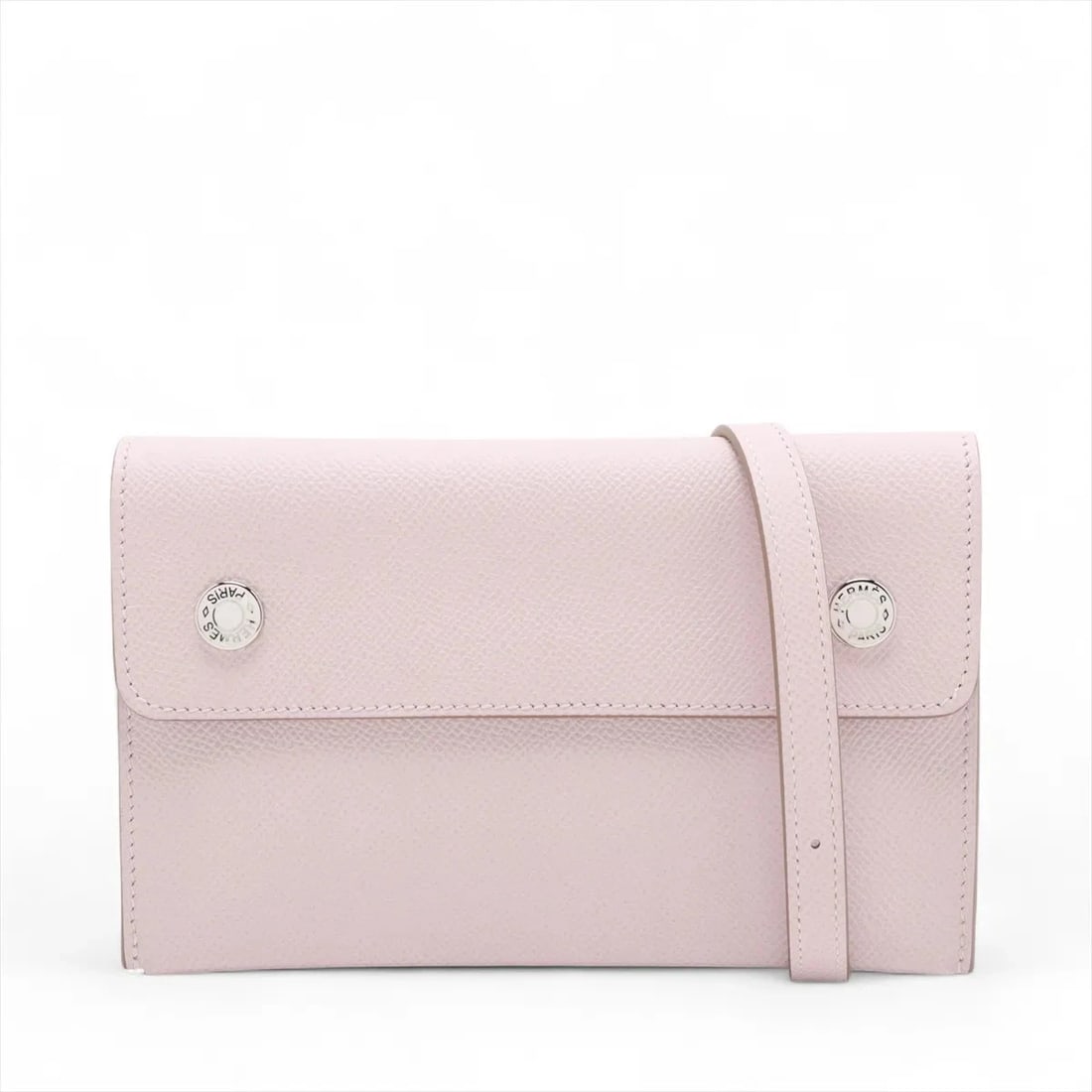 HERMES HERMES SNAP TOGO VEAU EPSOM MAUVE PALE: Hermes Hermes snap Togo Veau Epsom Mauve Pale Brand: Hermes Type/Style: Shoulder bag Material: Veau Epsom Color: Mauve Pale Size: Height:4.5inchLength:7.1inchDepth:1.6inch Accessories: None