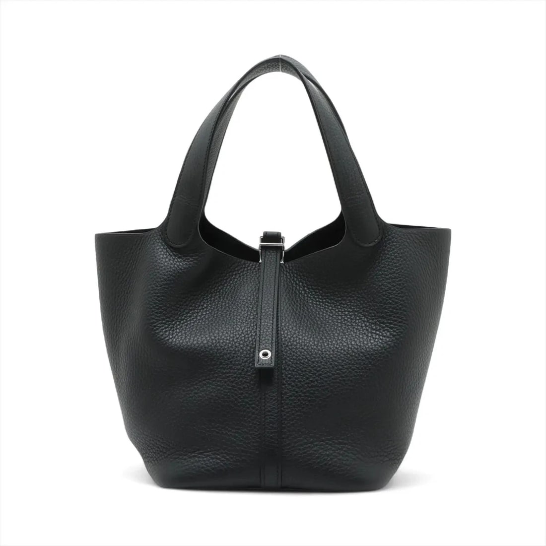 HERMES PICOTIN LOCK 22 MM TAURILLON CLEMENCE BLACK: Hermes Picotin Lock 22 MM Taurillon Clemence Black Brand: Hermes Type/Style: Hand bag Material: Taurillon Clemence Color: Black Size: Height:8.7inchLength:8.7inchDepth:6.9inch Accessories: None