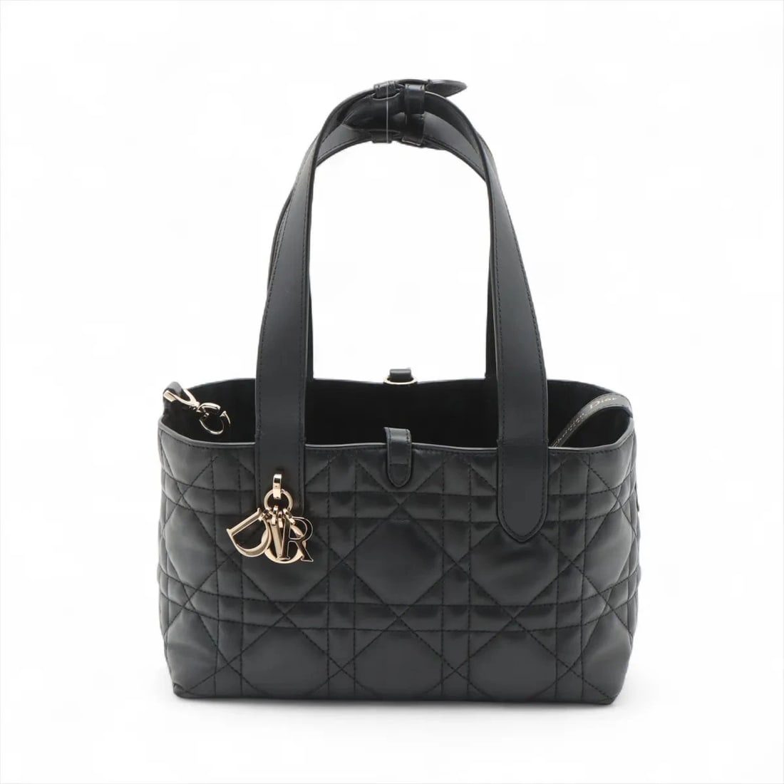 CHRISTIAN DIOR MACROCANAGE TOUJOUR LEATHER HAND BAG BLACK (1 of 5)