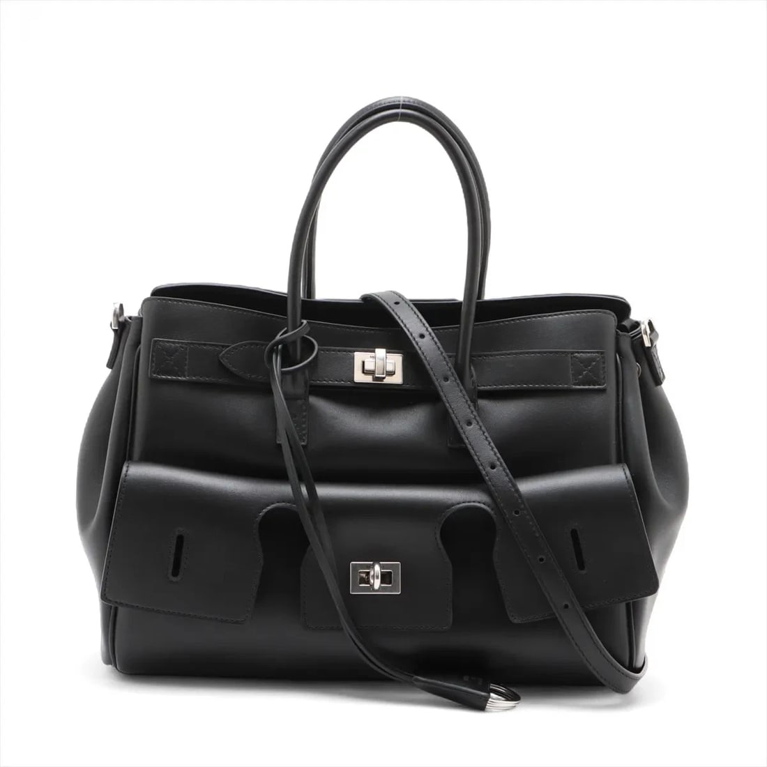 BALENCIAGA BEL AIR SMALL CARRY ALL LEATHER 2 WAY HANDBAG (1 of 6)