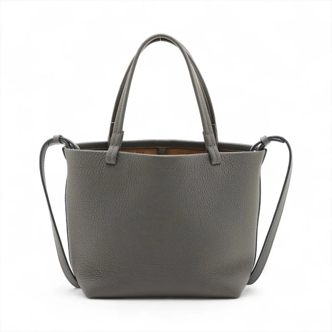 THE ROW PARK TOTE SMALL LEATHER 2 WAY HANDBAG GRAY: The Row park tote Small Leather 2 Way Handbag Gray Brand: The Row Type/Style: Hand bag Material: Leather Color: Gray Size: Height:6.9inchLength:7.3inchDepth:3.5inch Accessories: None Acces