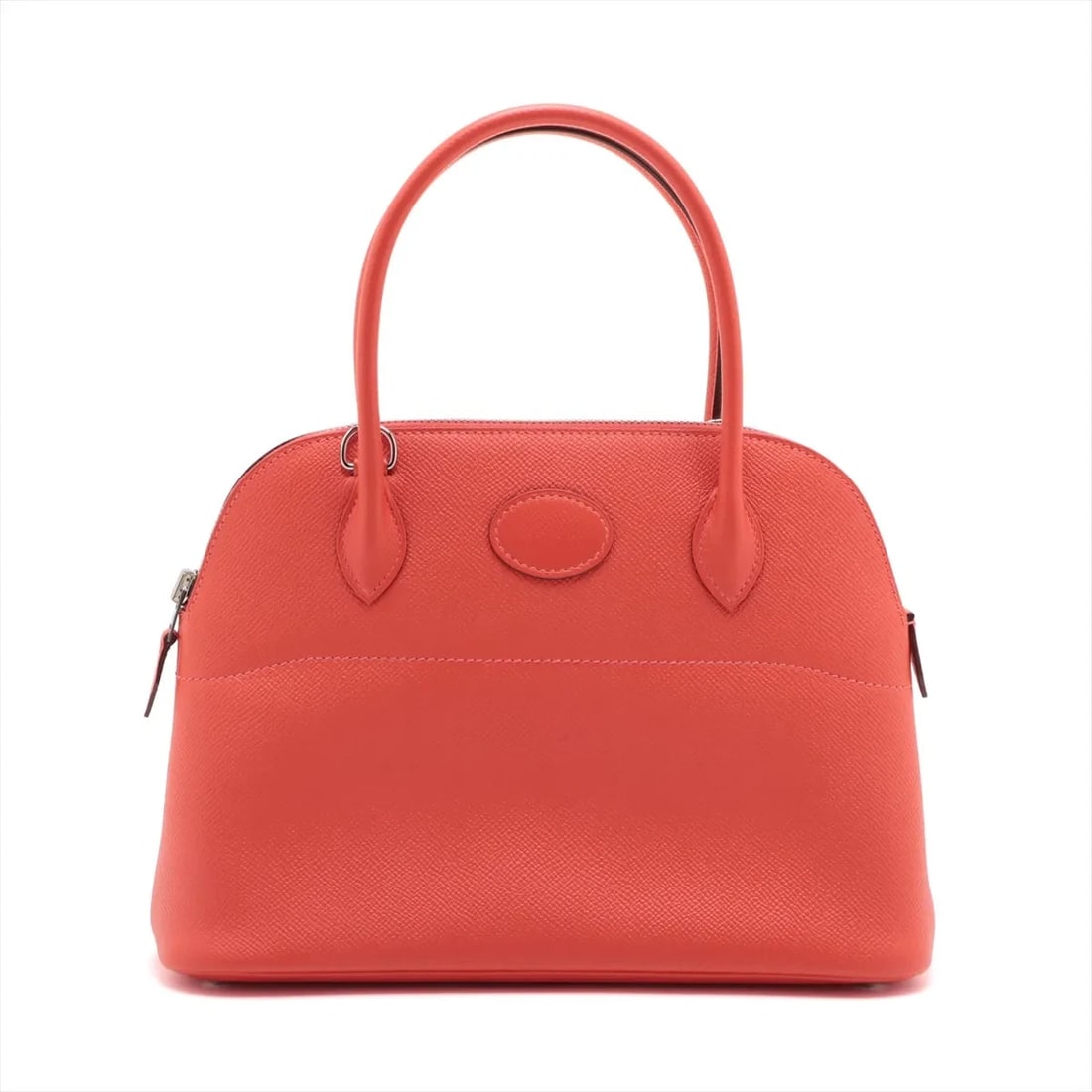 HERMES BOLIDE 27 VEAU EPSOM ROSE JAIPUR SILVER METAL: Hermes Bolide 27 Veau Epsom Rose jaipur Silver Metal Brand: Hermes Type/Style: Hand bag Material: Veau Epsom Color: Rose jaipur Size: Height:7.1inchLength:10.2inchDepth:3.7inch Accessories: None <