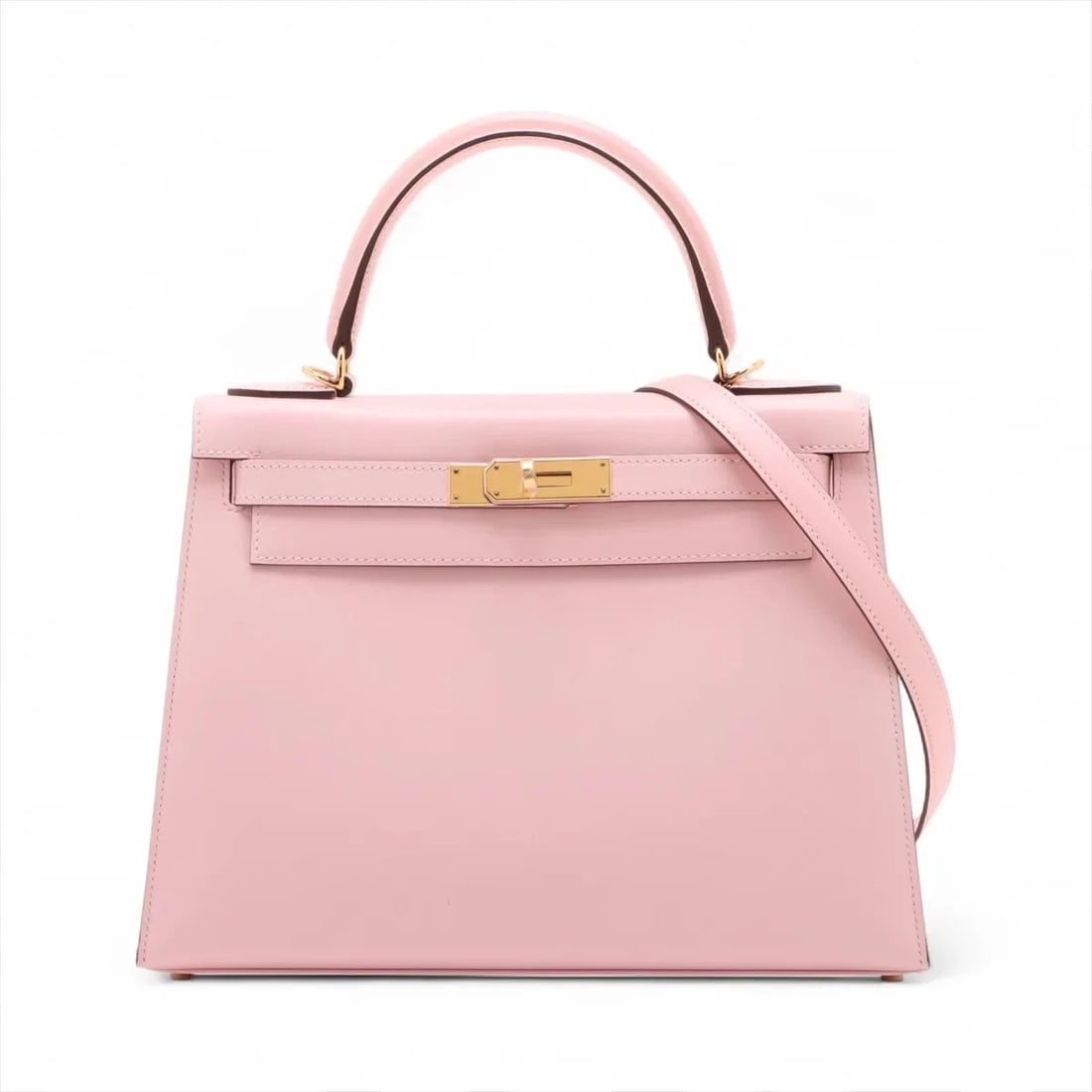 HERMES KELLY 28 SERIE VEAU TADELAKT ROSE SAKURA: Hermes Kelly 28 Serie Veau Tadelakt Rose Sakura Brand: Hermes Type/Style: Hand bag Material: Veau Tadelakt Color: Rose Sakura Size: Height:8.1inchLength:11.4inchDepth:4.3inch Accessories: None