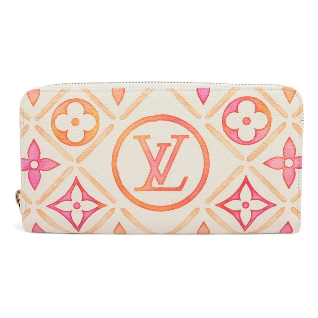 LOUIS VUITTON BY THE POOL MONOGRAM GIANT ZIPPY WALLET: Louis Vuitton By the pool monogram giant Zippy Wallet Brand: Louis Vuitton Type/Style: Long Wallet Material: None Color: Coral Size: Height:4.1inchLength:7.7inchDepth:0.8inch Accessories: None