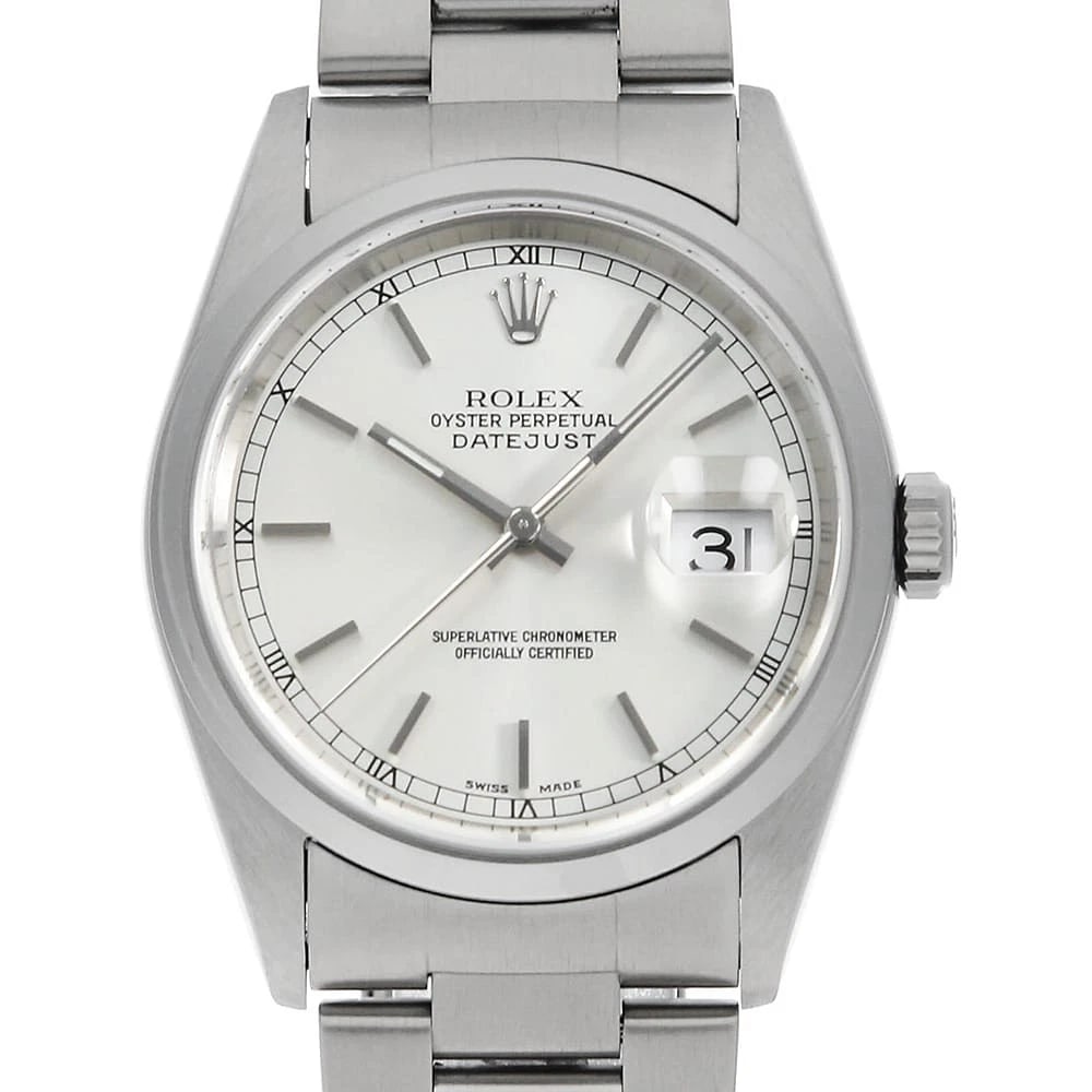ROLEX DATEJUST SILVER WATCH