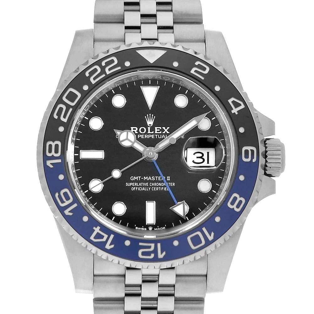 ROLEX GMT MASTER BLACK JUBILEE BRACELET WATCH: ROLEX GMT Master black jubilee bracelet Watch Brand: ROLEX Type/Style: Wrist watch Material: Band Material Stainless Steel, Case Material Stainless Steel Color: Dial Color Black Size: Case:W40mm Circu
