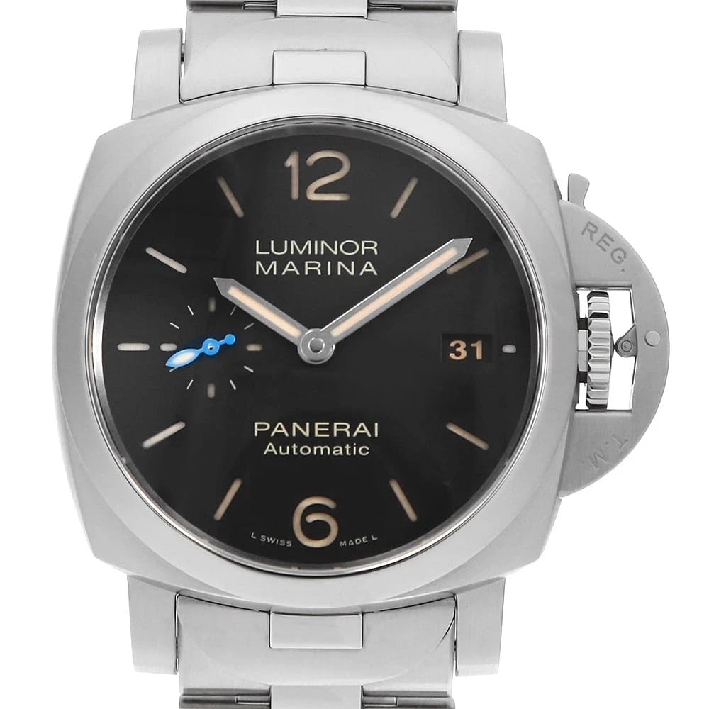 PANERAI LUMINOR MARINA AUTOMATIC ACCIAIO WATCH: PANERAI Luminor Marina Automatic Acciaio Watch Brand: PANERAI Type/Style: Wrist watch Material: Band Material Stainless Steel, Case Material Stainless Steel Color: Dial Color Black Size: Case:W42mm Ci