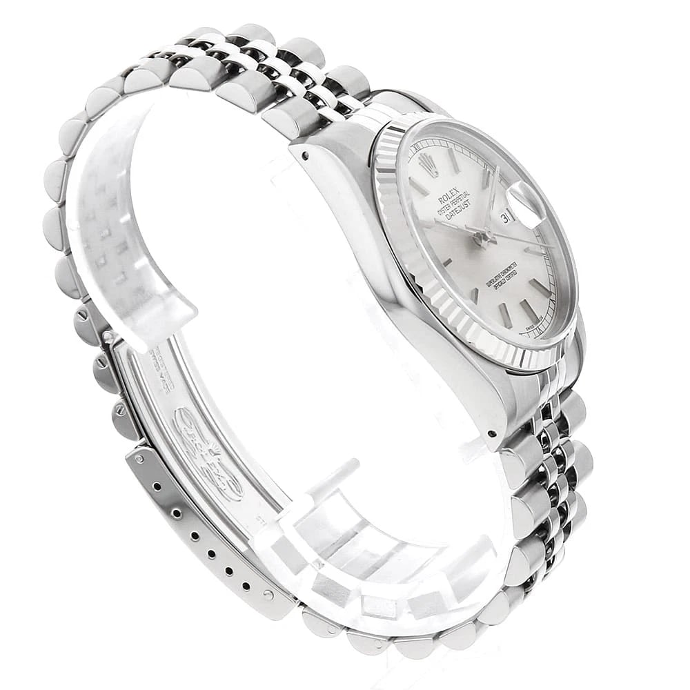 ROLEX DATEJUST SILVER WATCH - 2