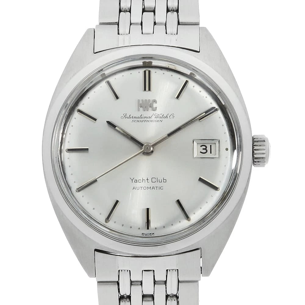 IWC YACHT CLUB ANTIQUE WATCH: IWC Yacht club antique Watch Brand: IWC Type/Style: Wrist watch Material: Band Material Stainless Steel, Case Material Stainless Steel Color: Dial Color Silver Size: Case:W36mm Circumference of Wrist: