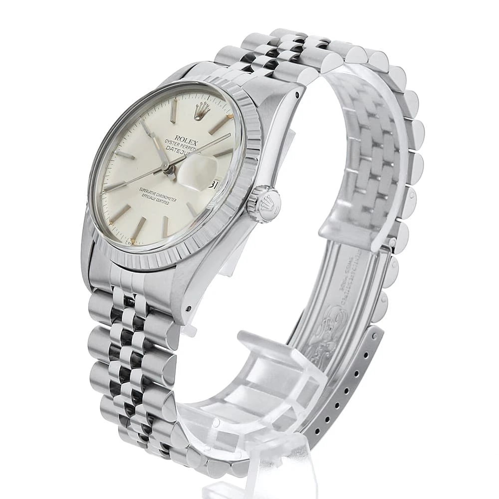 ROLEX DATEJUST SILVER WATCH - 2