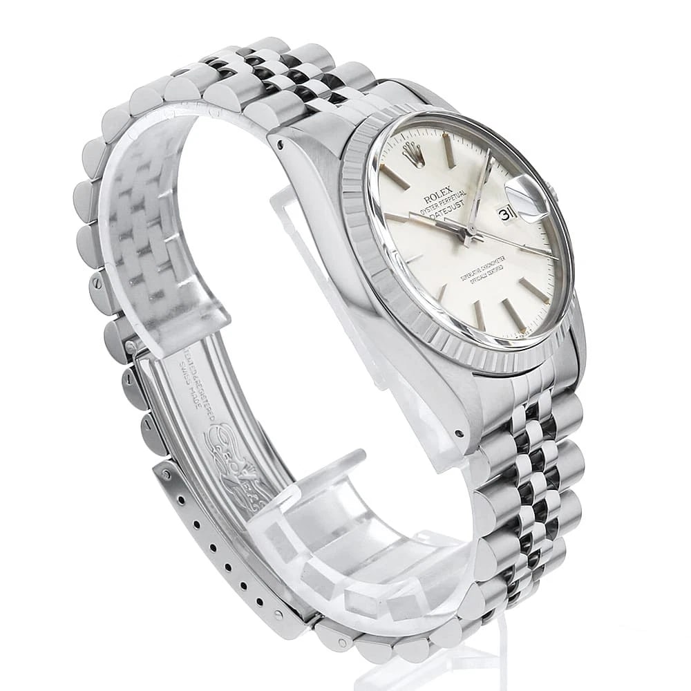 ROLEX DATEJUST SILVER WATCH - 3