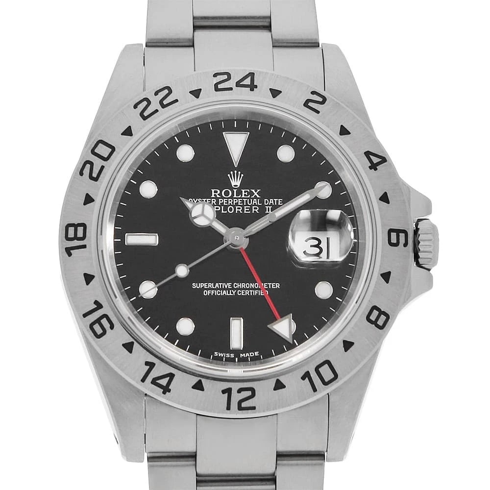 ROLEX EXPLORER BLACK WATCH: ROLEX Explorer black Watch Brand: ROLEX Type/Style: Wrist watch Material: Band Material Stainless Steel, Case Material Stainless Steel Color: Dial Color Black Size: Case:W40mm Circumference of