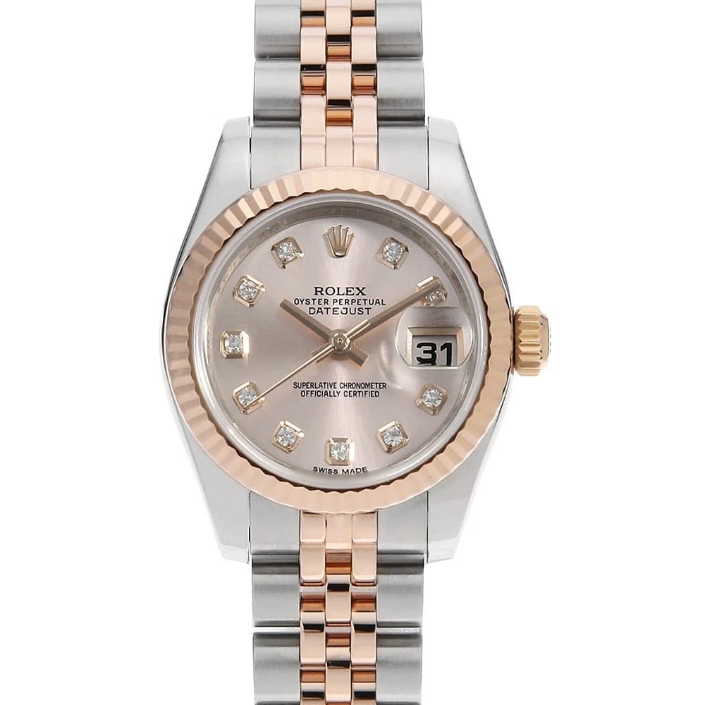ROLEX DATEJUST DIAMOND PINK WATCH: ROLEX Datejust Diamond pink Watch Brand: ROLEX Type/Style: Wrist watch Material: Band Material Stainless Steel/Everose Gold, Case Material Stainless Steel/Everose Gold Color: Dial Color Pink Size: