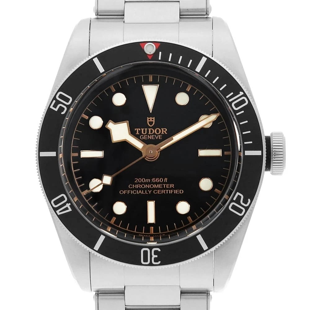 TUDOR HERITAGE BLACK WATCH: TUDOR Heritage Black Watch Brand: TUDOR Type/Style: Wrist watch Material: Band Material Stainless Steel, Case Material Stainless Steel Color: Dial Color Black Size: Case:W41mm Circumference of