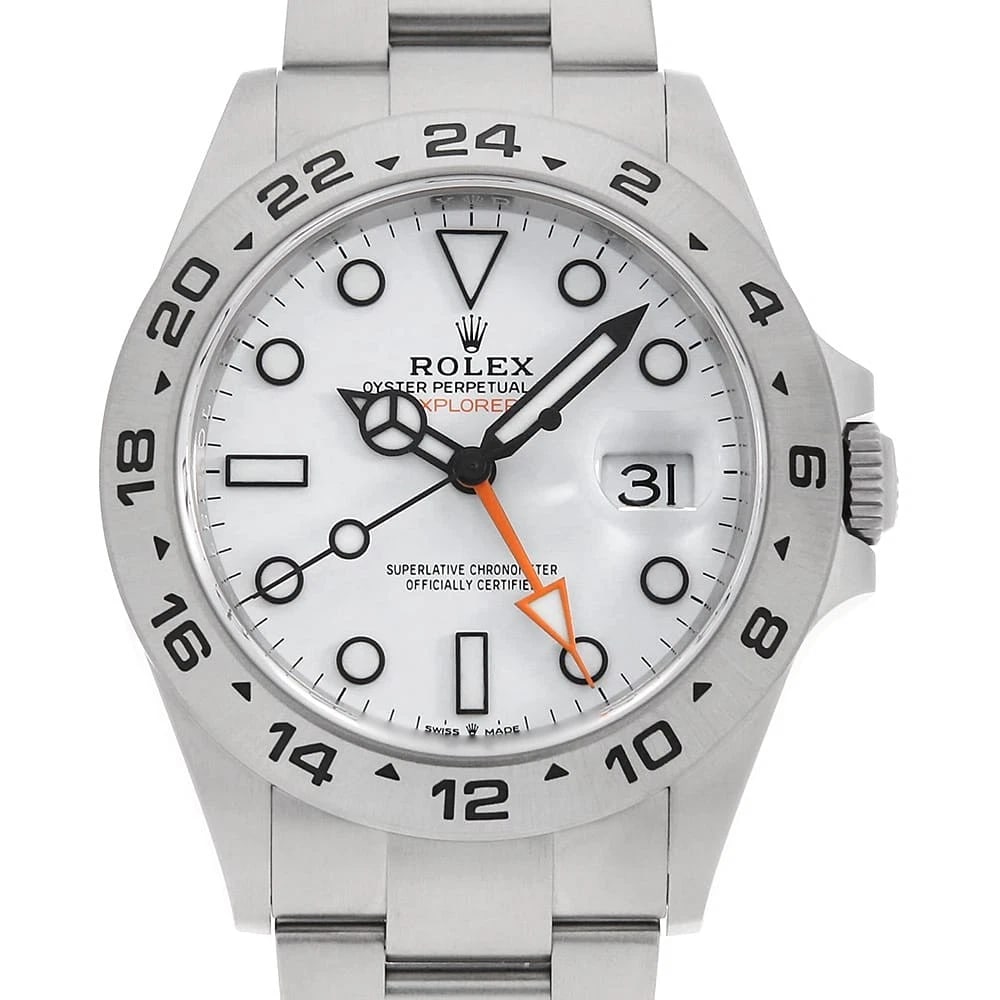 ROLEX EXPLORER WHITE WATCH: ROLEX Explorer white Watch Brand: ROLEX Type/Style: Wrist watch Material: Band Material Stainless Steel, Case Material Stainless Steel Color: Dial Color White Size: Case:W42mm Circumference of Wrist:1