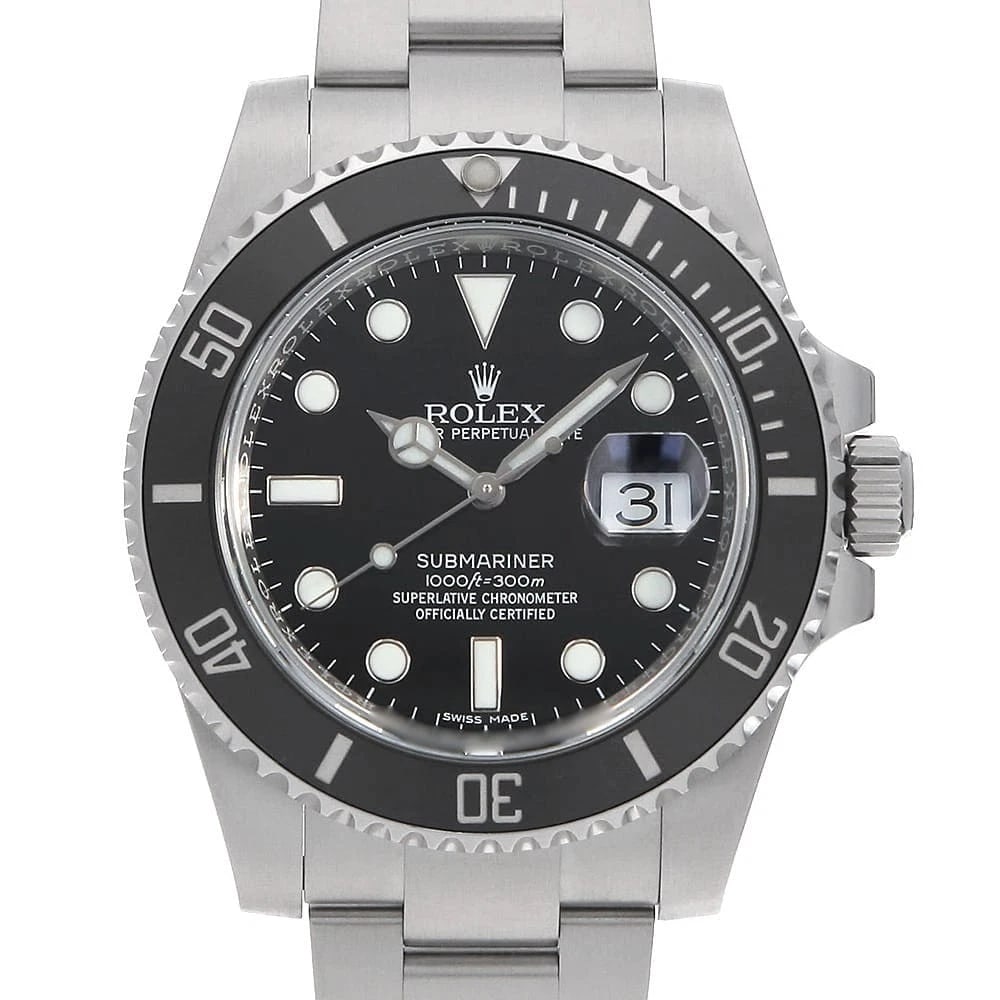 ROLEX SUBMARINER DATE BLACK WATCH: ROLEX SUBMARINER Date black Watch Brand: ROLEX Type/Style: Wrist watch Material: Band Material Stainless Steel, Case Material Stainless Steel Color: Dial Color Black Size: Case:W40mm Circumference of