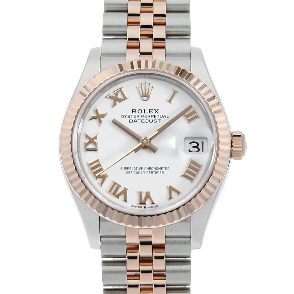 ROLEX DATEJUST WHITE WATCH (1 of 3)