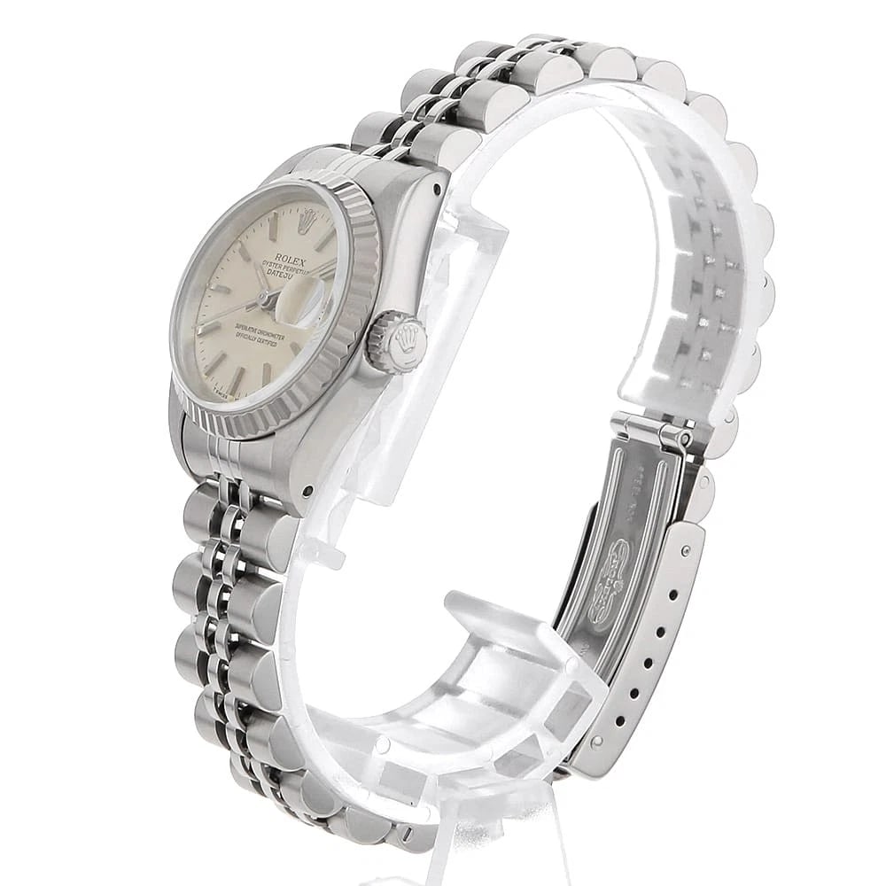 ROLEX DATEJUST SILVER WATCH - 2