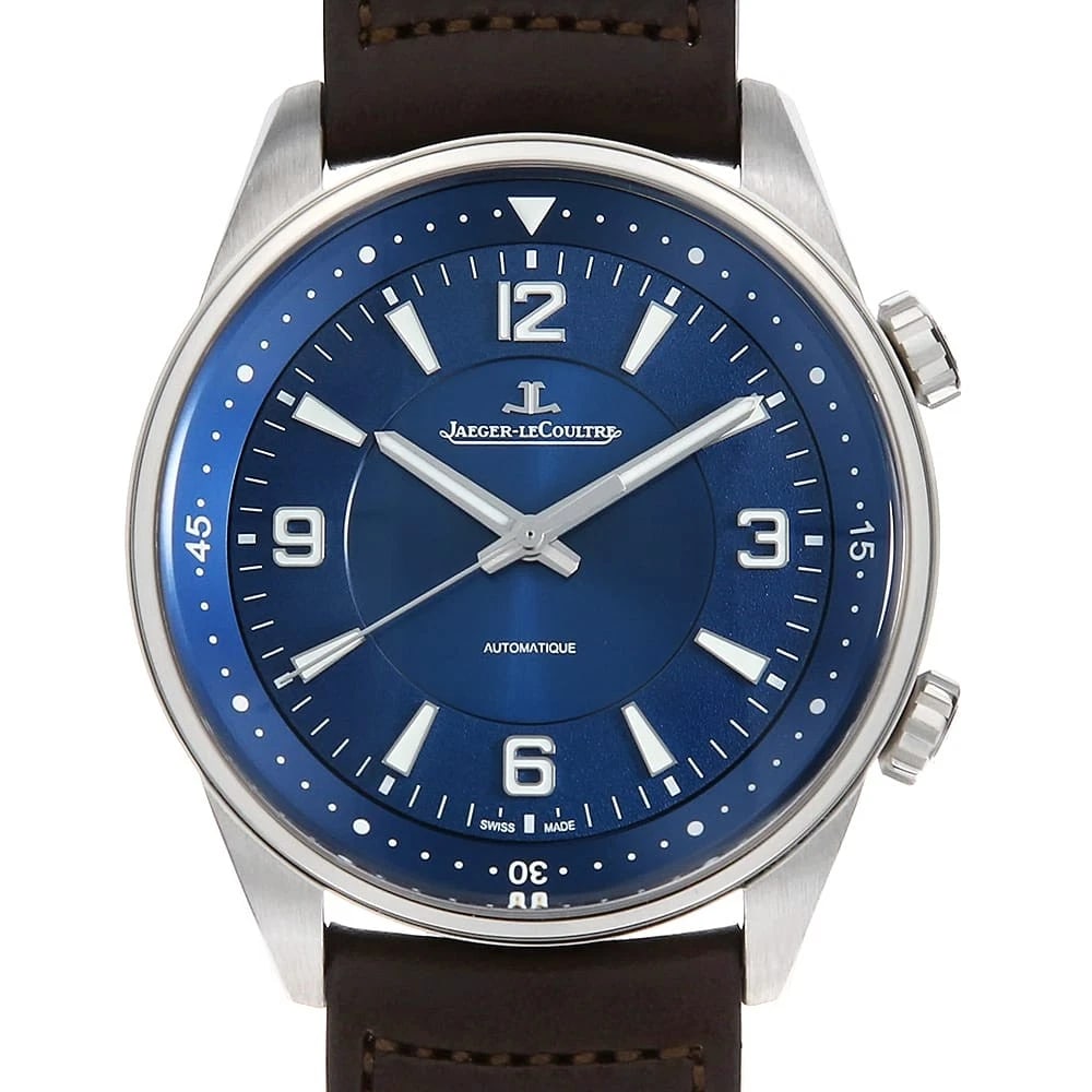 JAEGERLECOULTRE POLARIS AUTOMATIC WATCH: JaegerLeCoultre Polaris Automatic Watch Brand: JaegerLeCoultre Type/Style: Wrist watch Material: Band Material Calfskin, Case Material Stainless Steel Color: Dial Color Blue Size: Case:W41mm