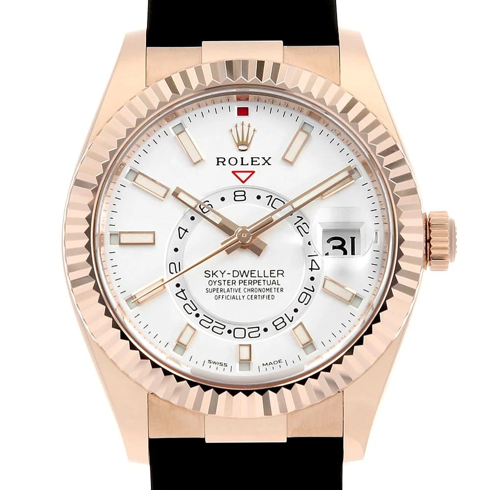 ROLEX SKY-DWELLER WHITE WATCH (1 of 3)