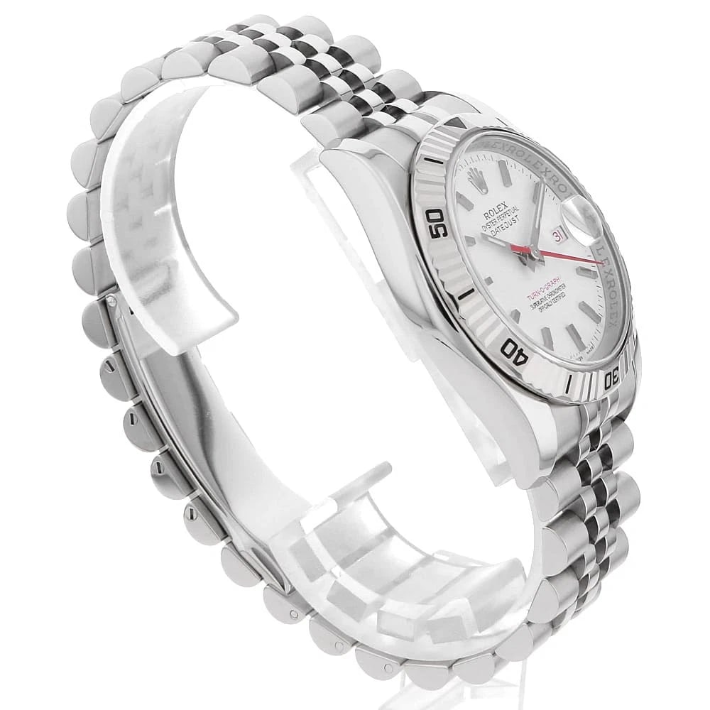 ROLEX TERNOGRAPH WHITE WATCH - 3