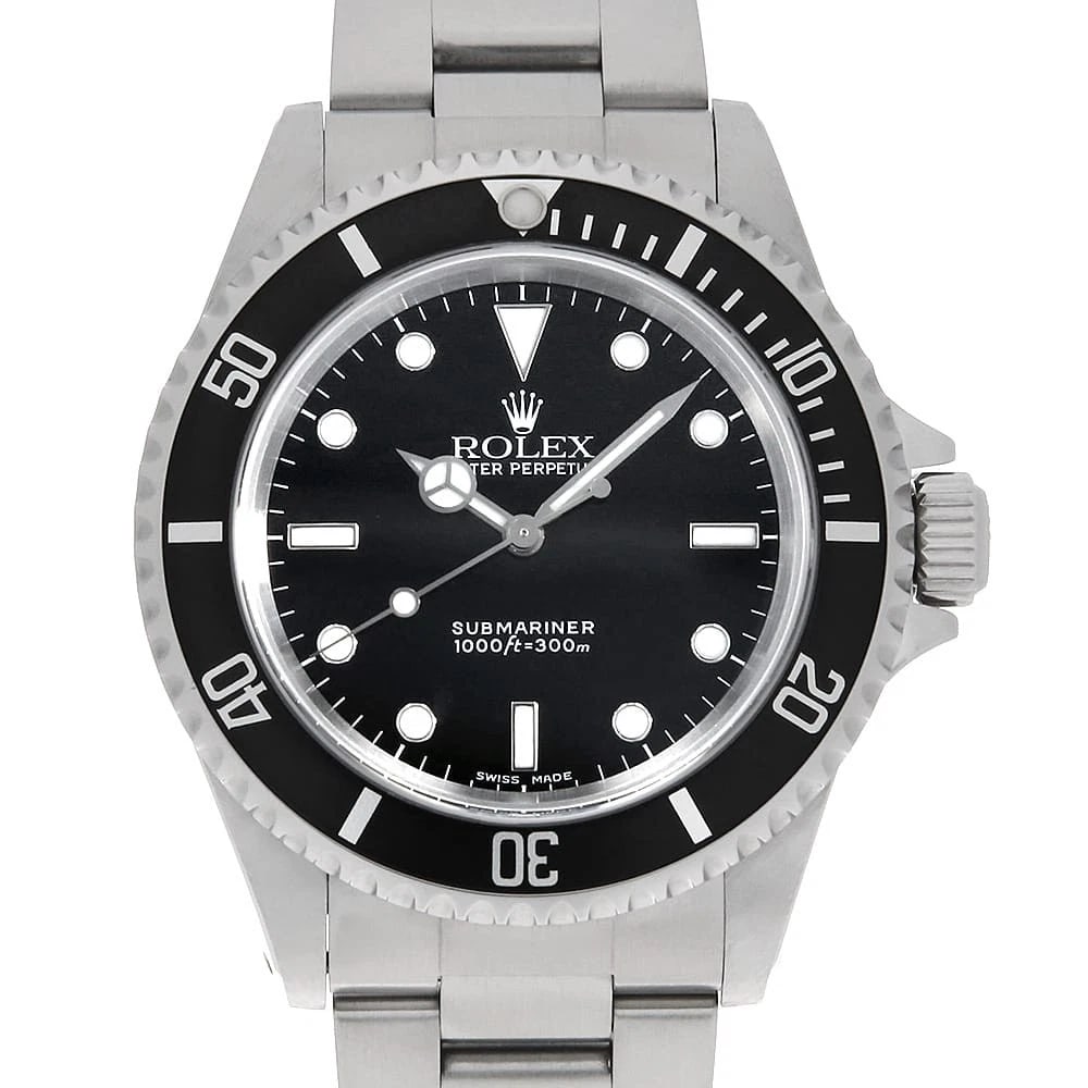 ROLEX SUBMARINER BLACK WATCH: ROLEX SUBMARINER black Watch Brand: ROLEX Type/Style: Wrist watch Material: Band Material Stainless Steel, Case Material Stainless Steel Color: Dial Color Black Size: Case:W40mm Circumference of