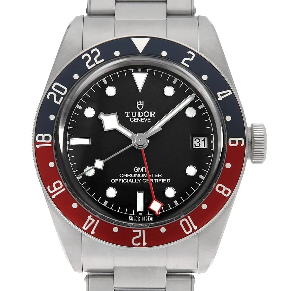 TUDOR HERITAGE BLACK WATCH: TUDOR Heritage Black Watch Brand: TUDOR Type/Style: Wrist watch Material: Band Material Stainless Steel, Case Material Stainless Steel Color: Dial Color Black Size: Case:W41mm Circumference of Wrist:2