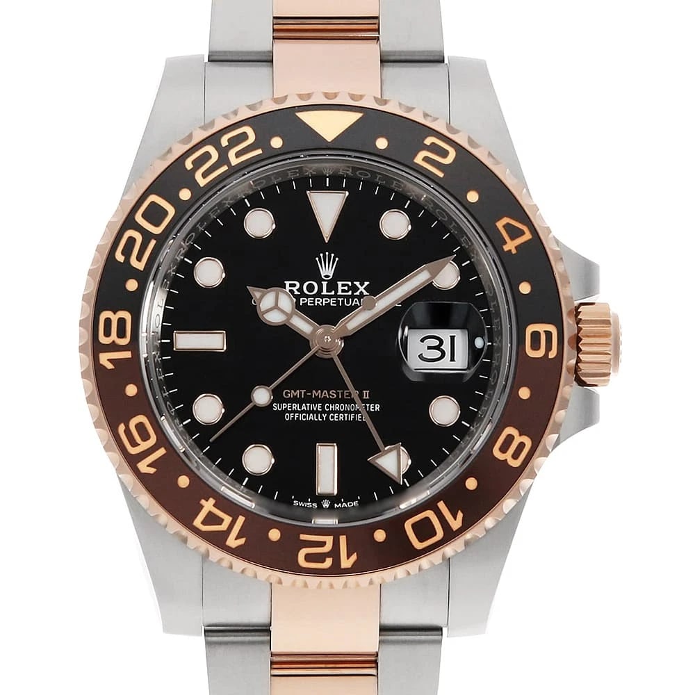 ROLEX MASTER BLACK WATCH: ROLEX Master black Watch Brand: ROLEX Type/Style: Wrist watch Material: Band Material Stainless Steel/Everose Gold, Case Material Stainless Steel/Everose Gold Color: Dial Color Black Size: Case:W40mm