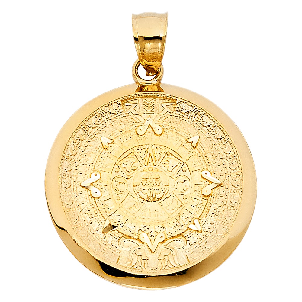 14KY CALENDARIO AZTECA PENDANT (1 of 4)