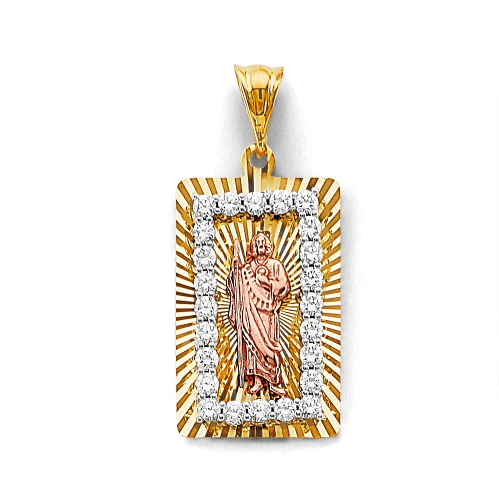 14K 3C STAMP ST. JUDE PENDANT (1 of 4)