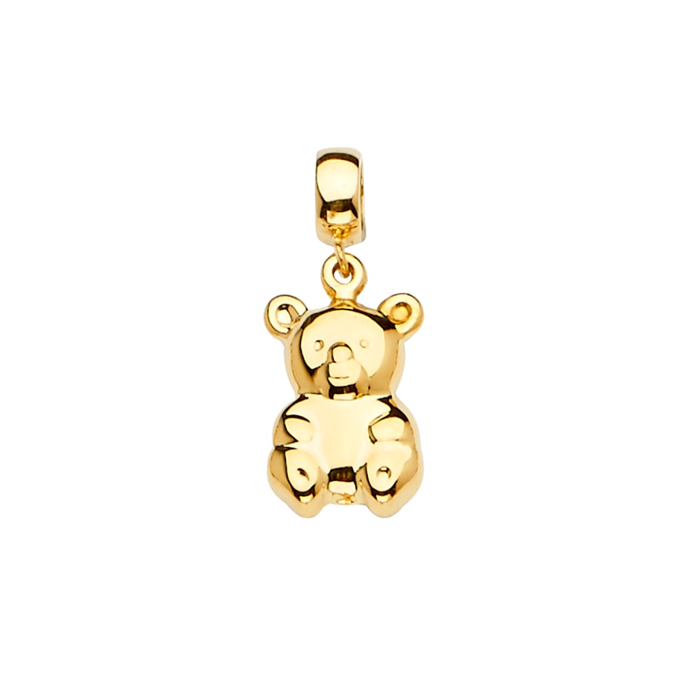 14KY BEAR CHARM FOR MIX&MATCH BRACELET: 14KY Bear Charm for Mix&Match Bracelet Type: Pendant Material Type: 14k Gold Material Color: Yellow Avg. Weight: 1.67 Gr. Size: Height : 24 mm,Width : 10 mm Accessories: None Notice: When