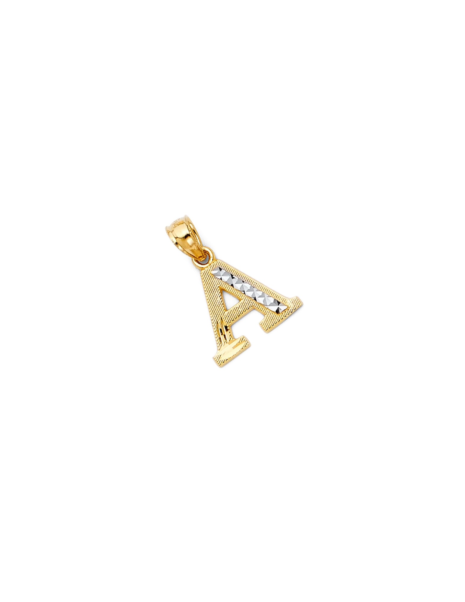 14K 2T INITIAL PENDANT - 4