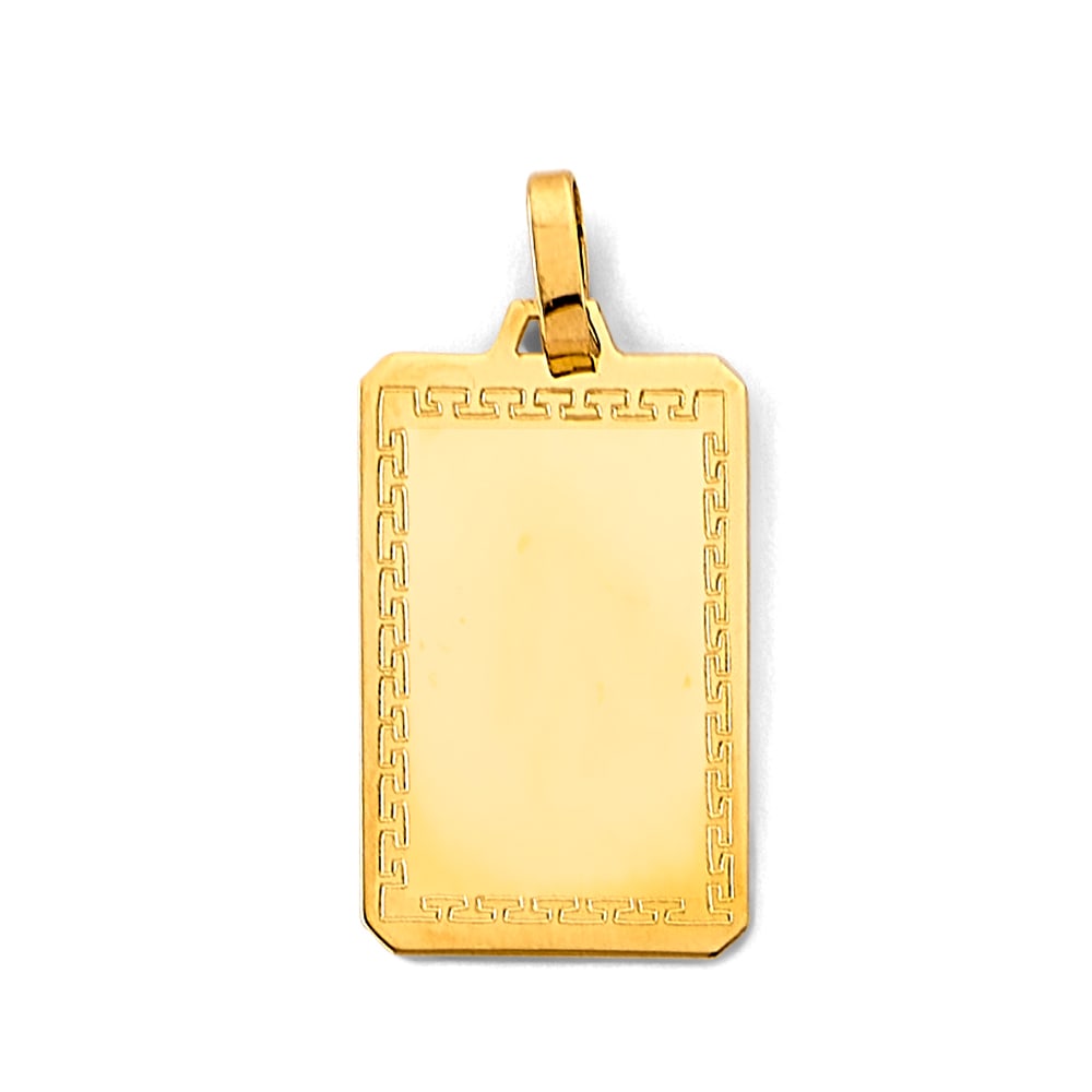 14KY ENGRAVABLE PLAIN PENDANT (1 of 4)