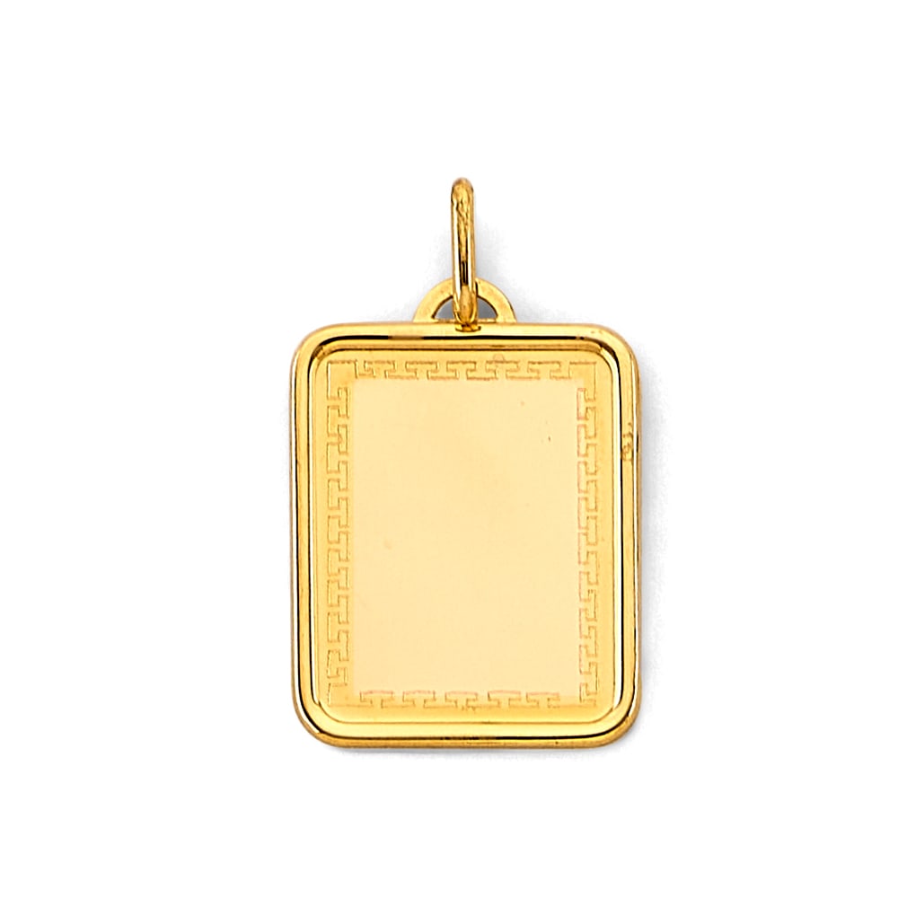 14KY ENGRAVABLE PLAIN PENDANT (1 of 4)