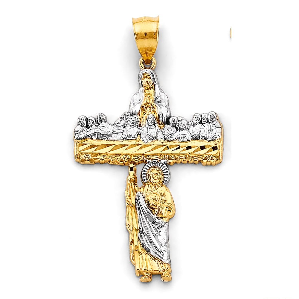 14K 2T ST. JUDE THADDEUS PENDANT (1 of 4)