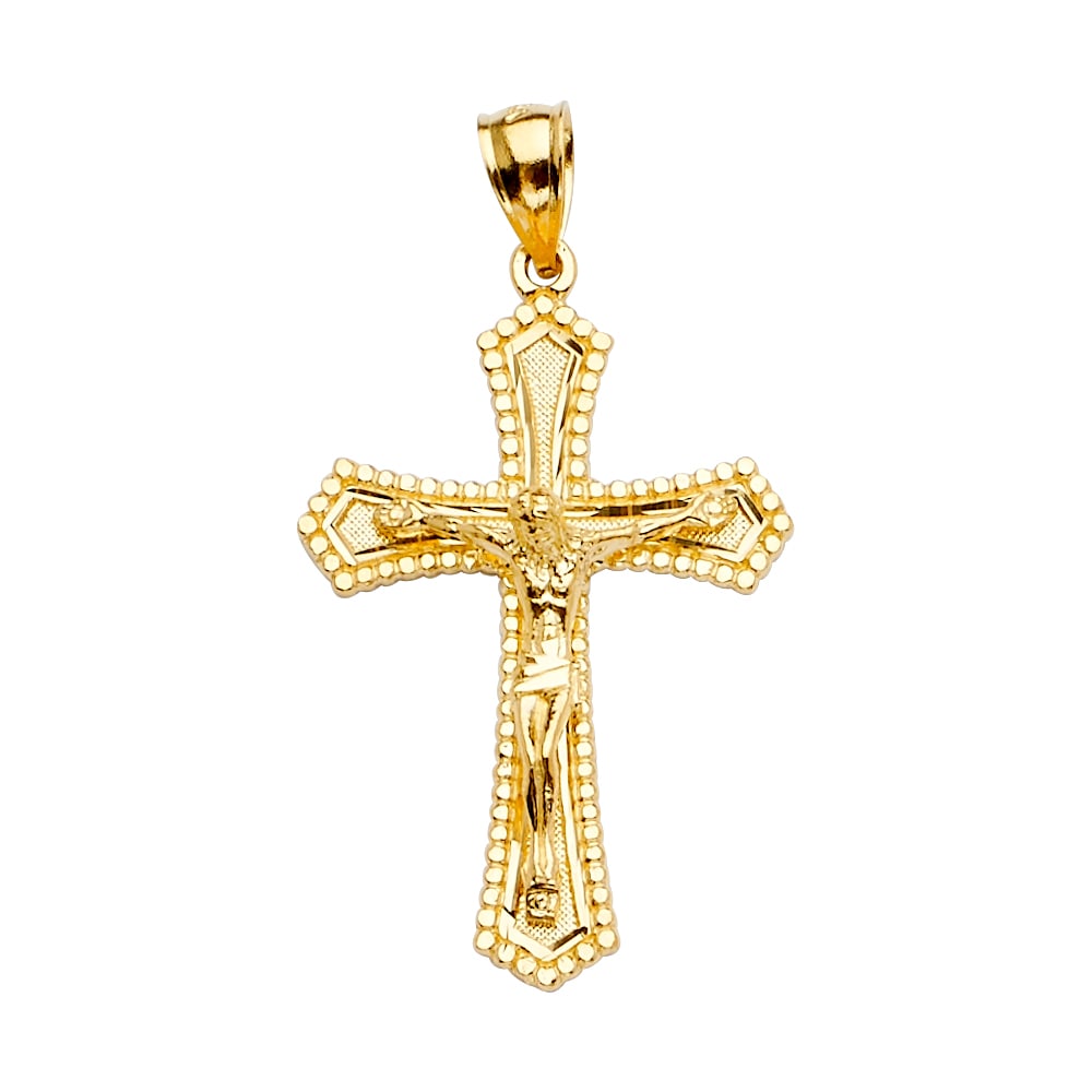 14KY CRUCUFIX CROSS PENDANT (1 of 4)