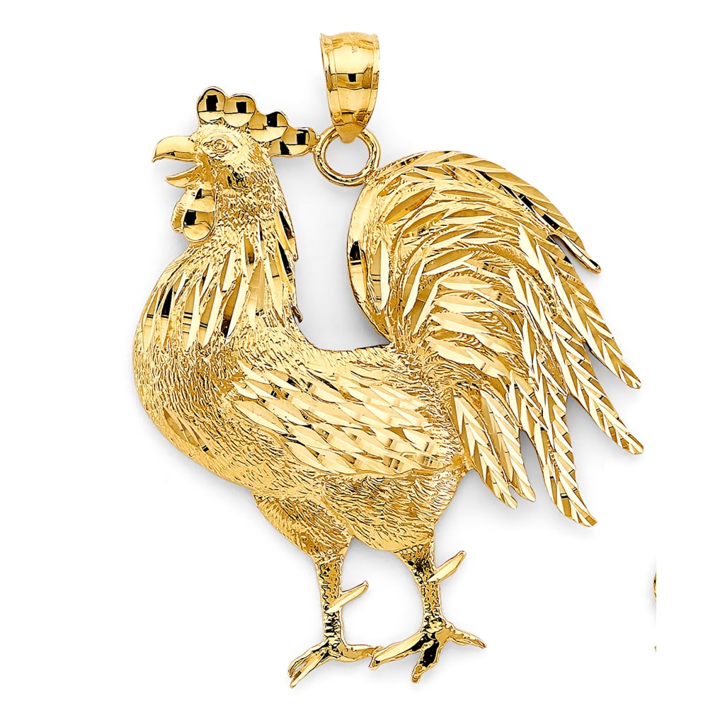 14KY BIG ROOSTER PENDANT (1 of 4)