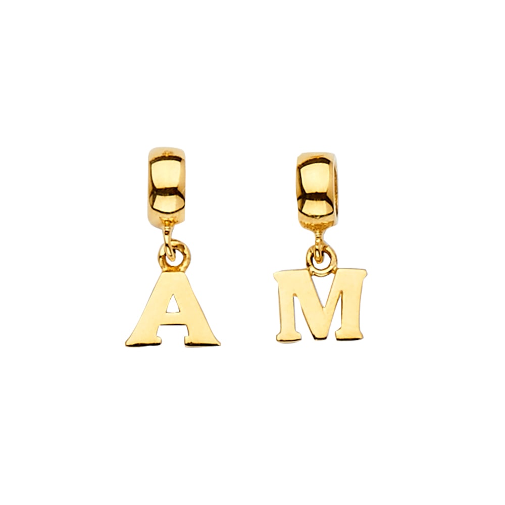 14KY A CHARM FOR MIX&MATCH BRACELET: 14KY A Charm for Mix&Match Bracelet Type: Pendant Material Type: 14k Gold Material Color: Yellow Avg. Weight: 0.73 Gr. Size: Height : 15 mm,Width : 8 mm Accessories: None Notice: When purc