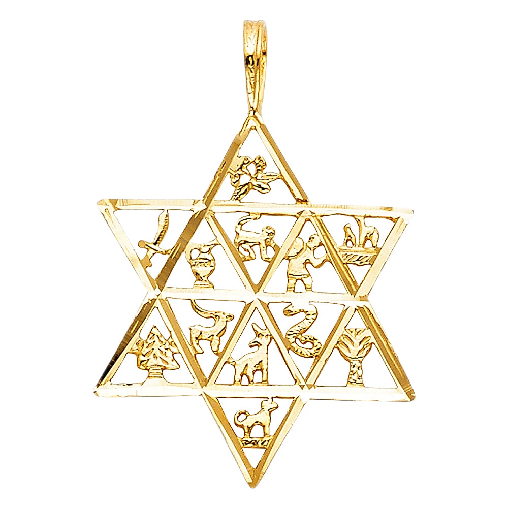 14KY ANIMAL STAR PENDANT: 14KY Animal Star Pendant Type: Pendant Material Type: 14k Gold Material Color: Yellow Avg. Weight: 1.24 Gr. Size: Height : 24 mm,Width : 21 mm Accessories: None Notice: When purchasing pre
