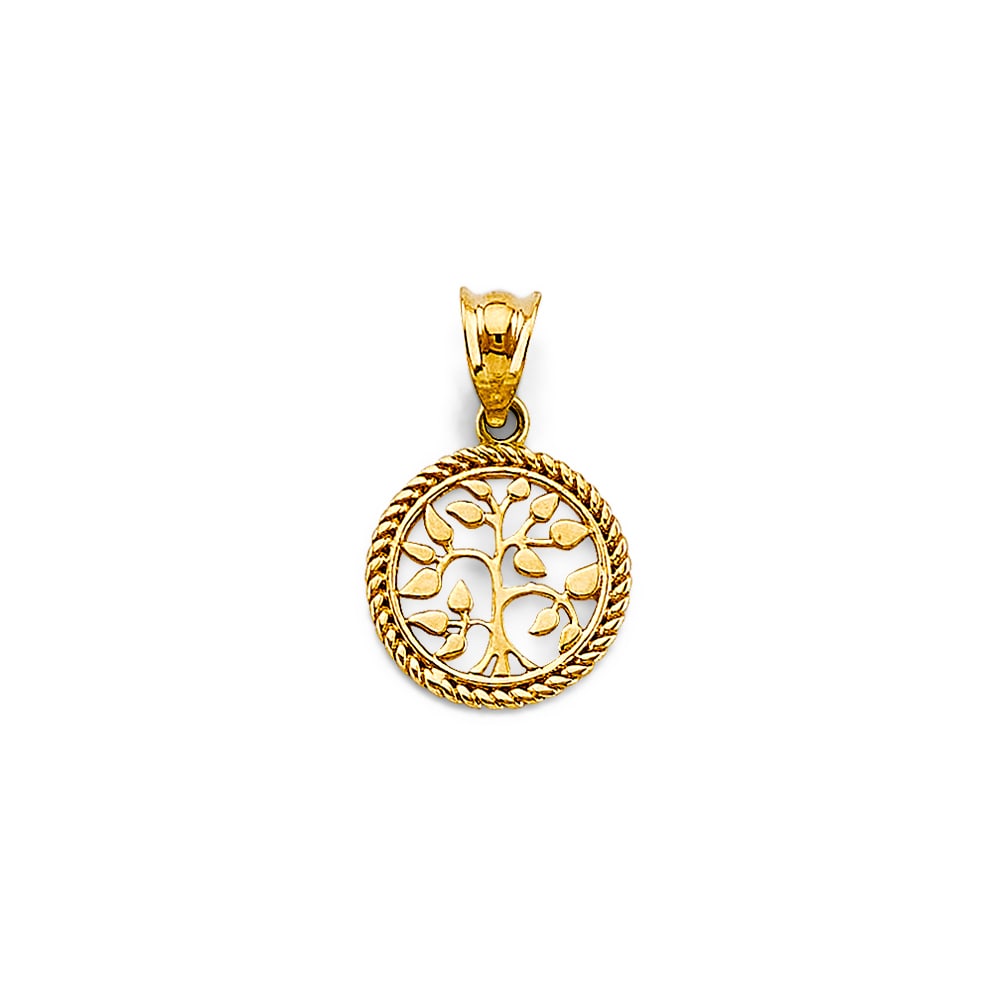 14KY SMALL TREE OF LIFE PENDANT: 14KY Small Tree of Life Pendant Type: Pendant Material Type: 14k Gold Material Color: Yellow Avg. Weight: 0.53 Gr. Size: Height : 15 mm, Width : 10 mm Accessories: None Notice: When purcha