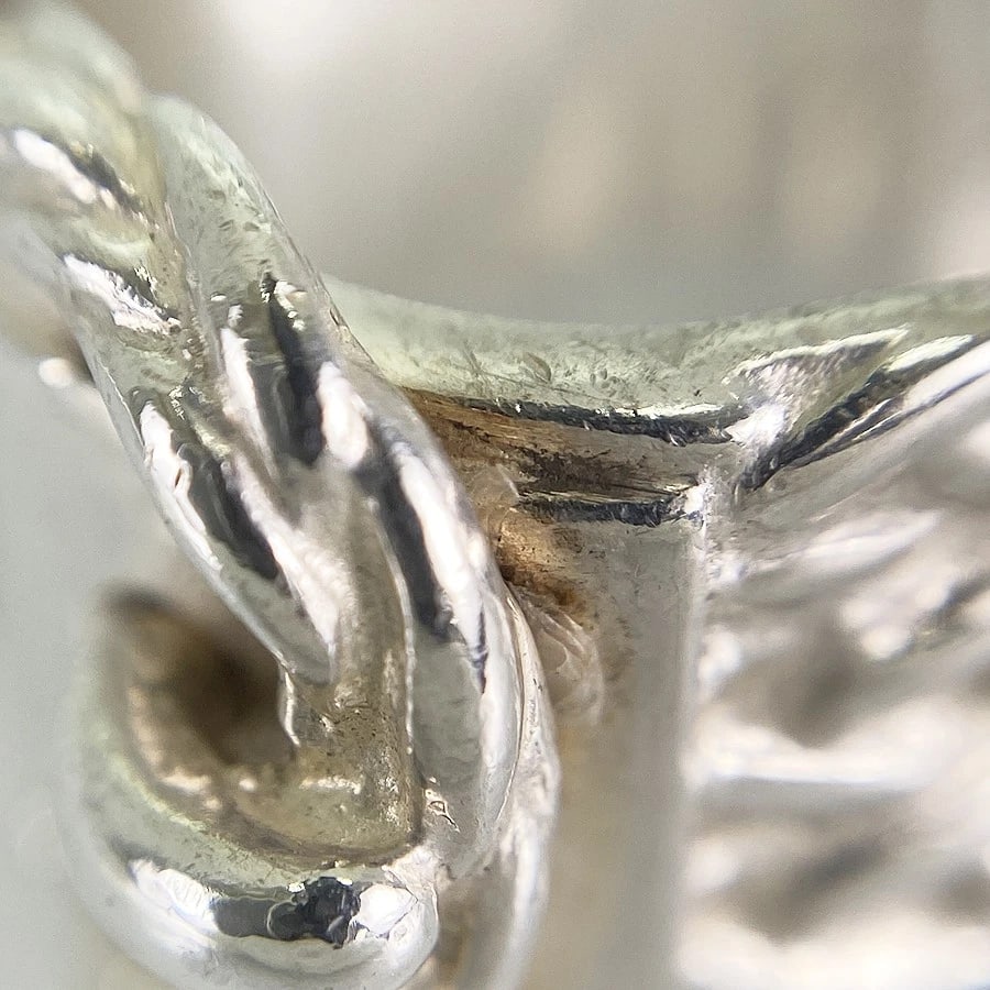 HERMES DIANE SILVER RING - 6